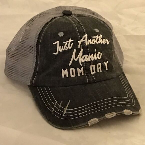 KatyDid Just Another Manic Mom Day Trucker Style Baseball Hat - Picture 3 of 11